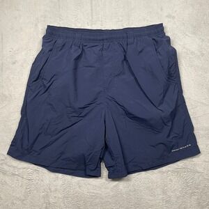 Columbia PFG Fishing swimming Shorts Women M 8 Navy Blue Omni-Shade